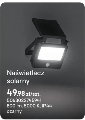 Naświetlacz solarny promocja w Castorama