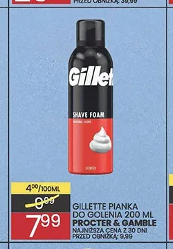 Pianka do golenia Gillette promocja w Wafelek
