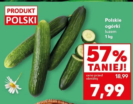 Ogórki luzem promocja w Kaufland