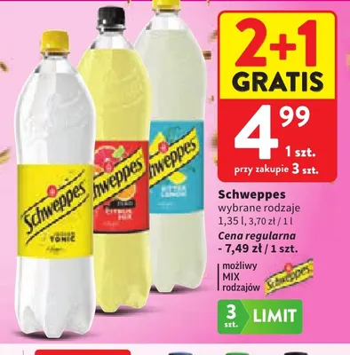 Napój spritz Schweppes promocja w Intermarche