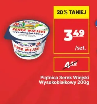 Serek wiejski wysokobiałkowy Piątnica promocja w API Market