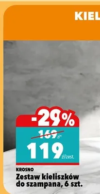 Zestaw kieliszków do szampana promocja w Biedronka