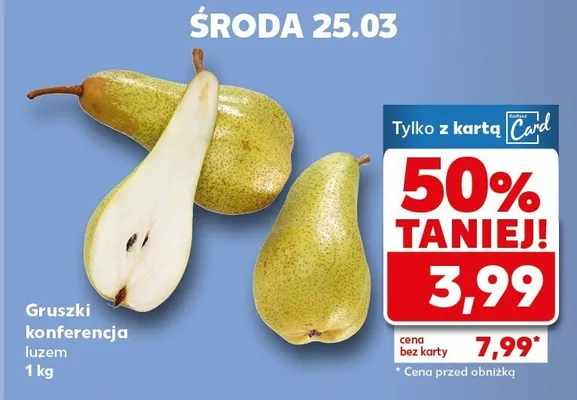Gruszki konferencja luzem promocja w Kaufland