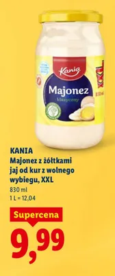Majonez z żółtkami jaj od kur z wolnego wybiegu XXL promocja w Lidl