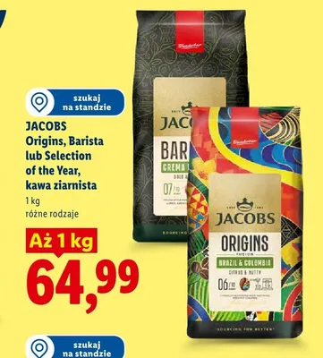 Kawa ziarnista Jacobs Barista promocja w Lidl