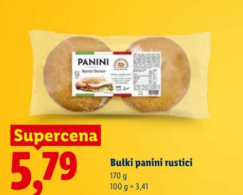 Bułki panini rustici promocja w Lidl
