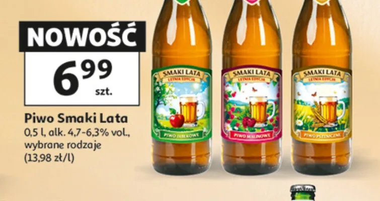 Piwo Smaki Lata Malinowe promocja w Auchan