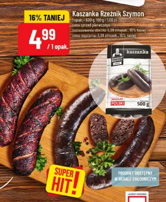 Kaszanka Rzeźnik Szymon promocja w POLOmarket