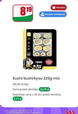 Sushi mix promocja w Dino
