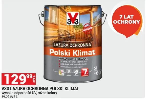 Lazura ochronna Polski Klimat promocja w Merkury Market