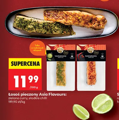Łosoś pieczony słodkie chilli Asia Flavours promocja w Biedronka