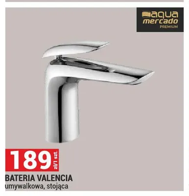 Bateria umywalkowa stojąca Valencia aqua mercado PREMIUM promocja w Merkury Market