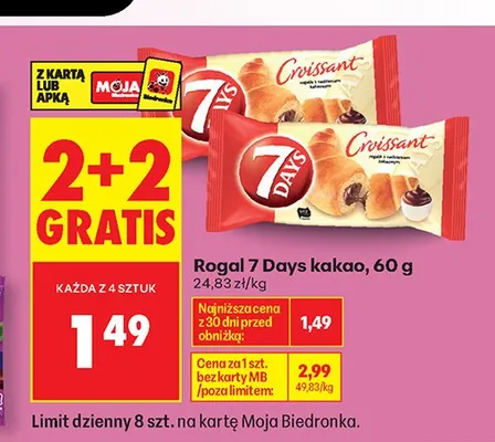 Rogal 7 Days kakao promocja w Biedronka