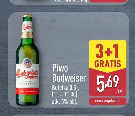 Piwo Budweiser promocja w Aldi