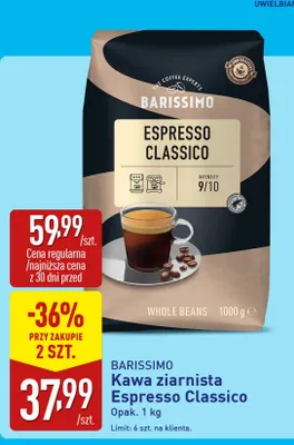 Kawa ziarnista Espresso Classico promocja w Aldi