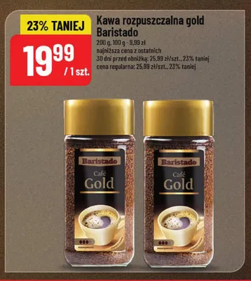Kawa rozpuszczalna Gold Baristado promocja w POLOmarket