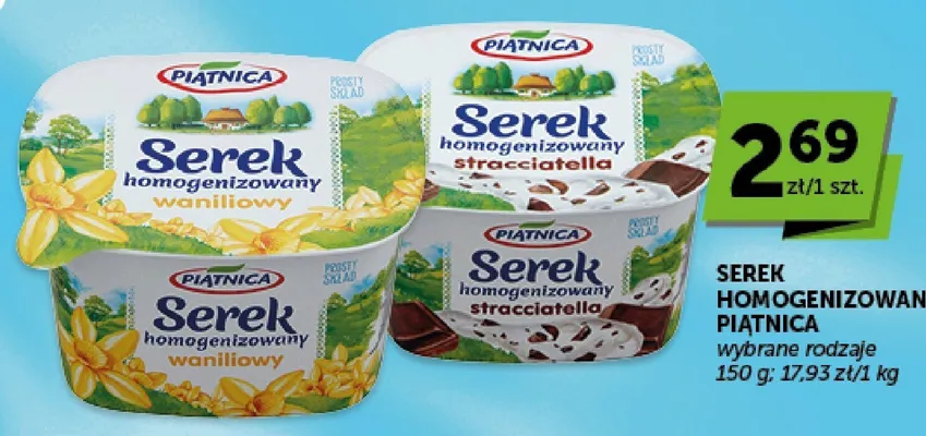 Serek homogenizowany Piątnica stracciatella promocja w ABC