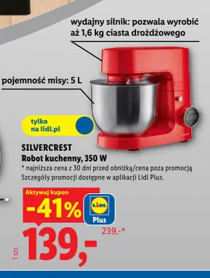 Robot kuchenny Silvercrest 350W promocja w Lidl