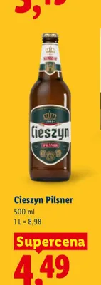 Piwo Cieszyn Pilsner promocja w Lidl