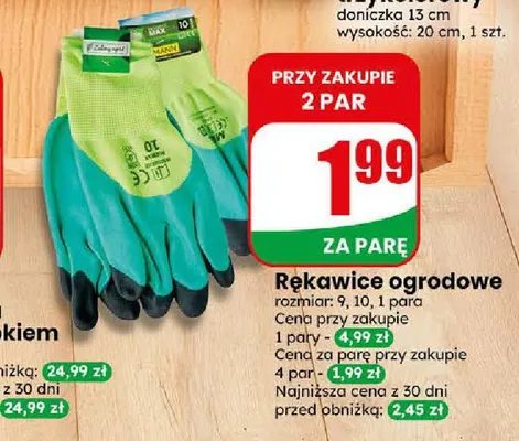Rękawice ogrodowe promocja w Dino
