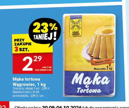 Mąka tortowa Wągrowiec promocja w Twój Market