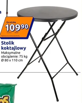 Stolik koktajlowy promocja w Action