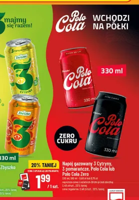Napój gazowany Zbyszko Polo Cola promocja w POLOmarket