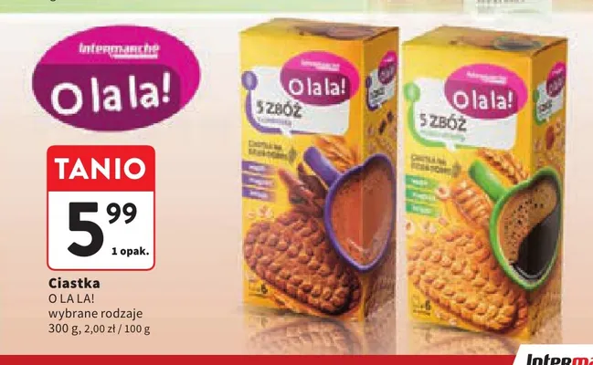 Ciastka O La La! promocja w Intermarche