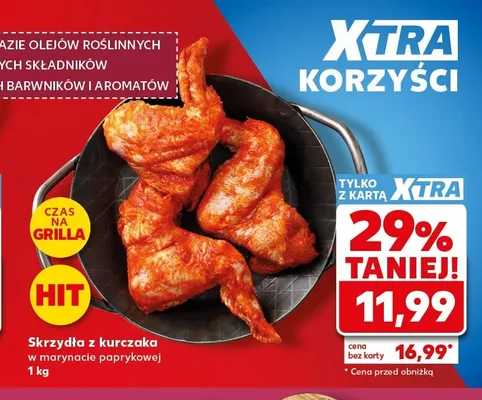 Skrzydła z kurczaka w marynacie paprykowej promocja w Kaufland