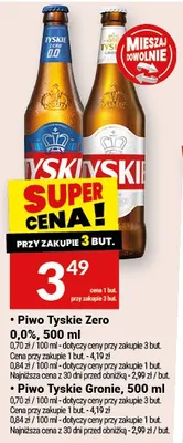 Piwo Tyskie Zero 0.0% promocja w Twój Market