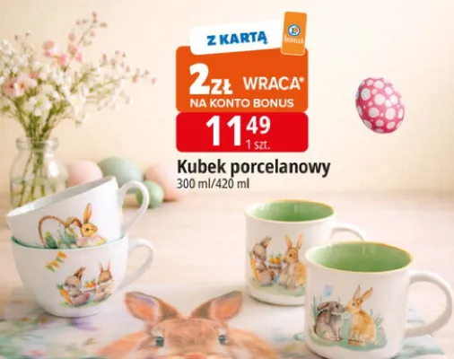Kubek porcelanowy 300 ml/420 ml promocja w Leclerc