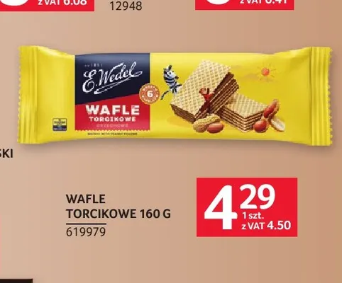 Wafle torcikowe E.Wedel promocja w Selgros