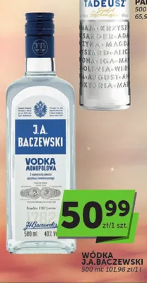 Wódka J.A. Baczewski Monopolowa promocja w ABC