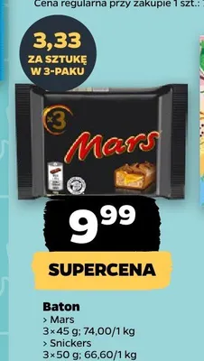 Baton Mars 3-pak promocja w Netto