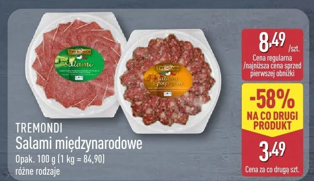 Salami międzynarodowe promocja w Aldi