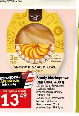 Spody biszkoptowe jasne Dan Cake promocja w Twój Market