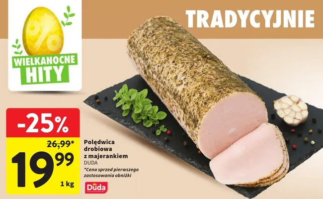 Polędwica drobiowa z majerankiem promocja w Intermarche