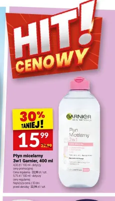 Płyn micelarny 3w1 Garnier promocja w Twój Market