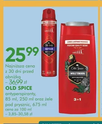 Dezodorant w sztyfcie Old Spice Captain promocja w Super-Pharm
