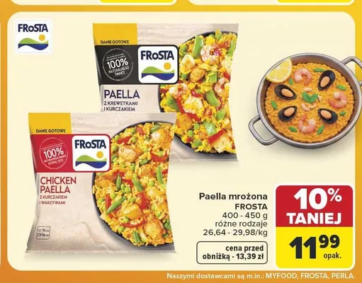 Chicken Paella z kurczakiem i warzywami Frosta promocja w Carrefour Market