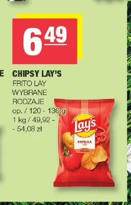 Chipsy o smaku papryki Lay's promocja w SPAR