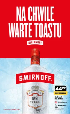 Wódka Smirnoff No. 21 Red promocja w Netto