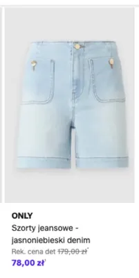 Szorty jeansowe jasnoniebieski denim ONLY promocja w Lounge by Zalando