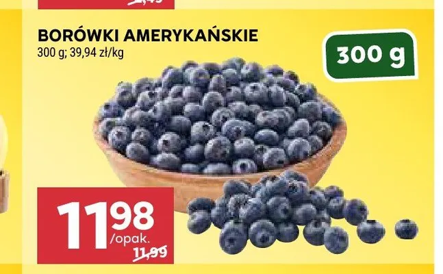 Borówki amerykańskie promocja w Stokrotka