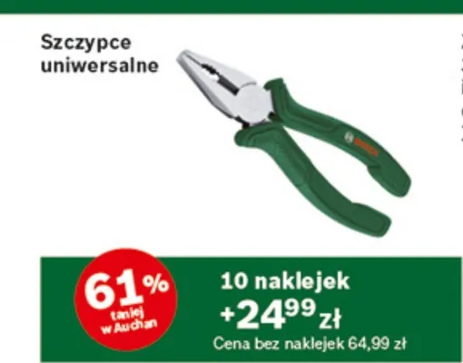 Szczypce uniwersalne Bosch promocja w Auchan