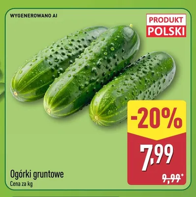 Ogórki gruntowe promocja w Aldi