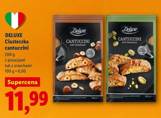 Ciasteczka cantuccini z orzechami promocja w Lidl