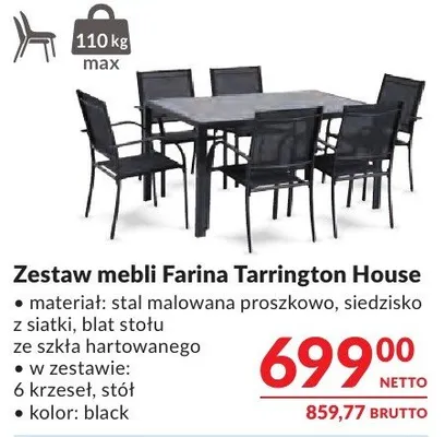 Zestaw mebli Farina Tarrington House promocja w Makro