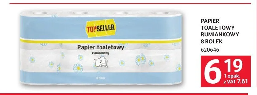 Papier toaletowy rumiankowy Topseller promocja w Selgros