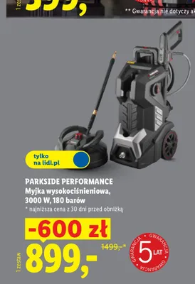Myjka wysokociśnieniowa Parkside Performance promocja w Lidl